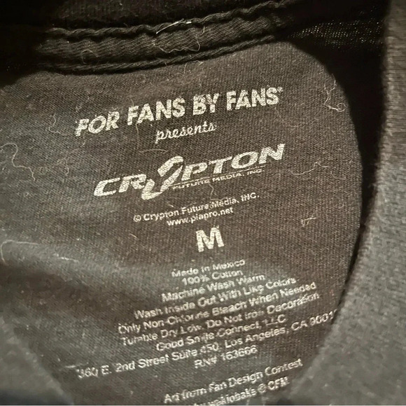 Hatsune Miku Digital Popstar Shirt M Black Short Sleeve T-shirt Anime Crypton - Picture 3 of 6